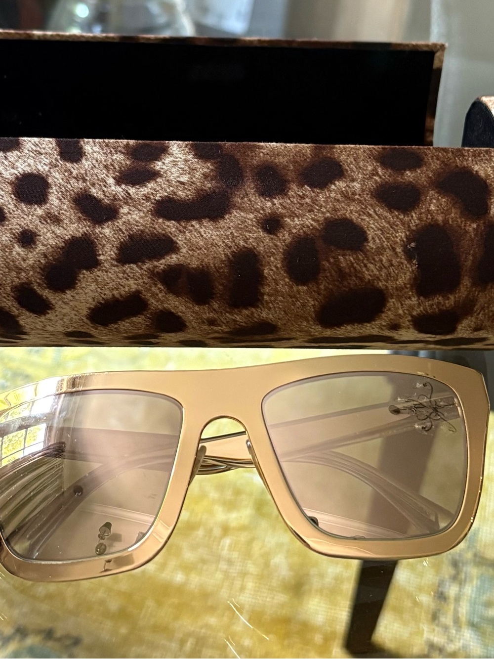 Dolce & Gabbana Gold Plated 18K Sunglasses - Mint Condition!!